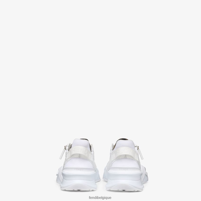 chaussures Fendi baskets basses caïman blanc hommes 8X8J2J2319 Fendi Lunette De Soleil