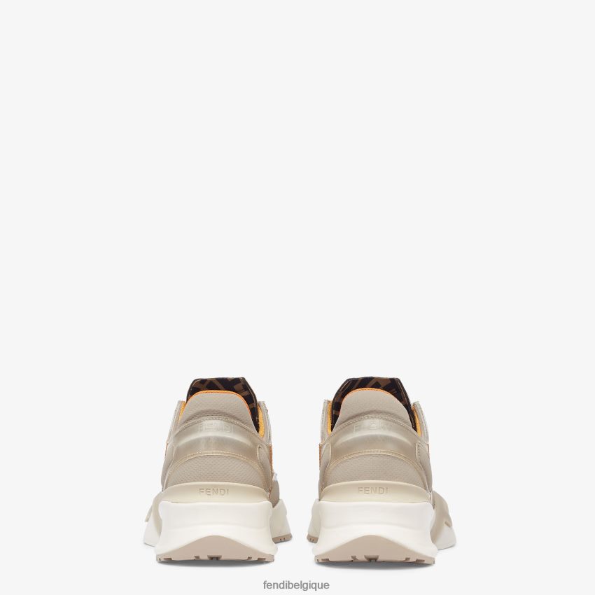 chaussures Fendi baskets basses en nylon beige hommes 8X8J2J2291 Fendi Belgique