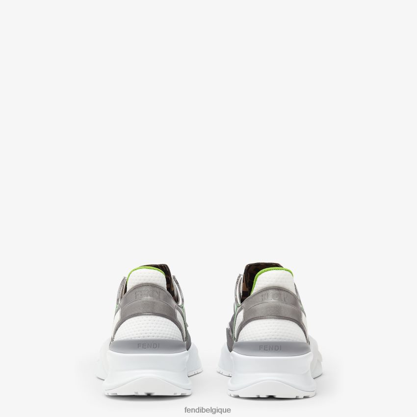 chaussures Fendi baskets basses en nylon gris hommes 8X8J2J2293 Fendi Sac
