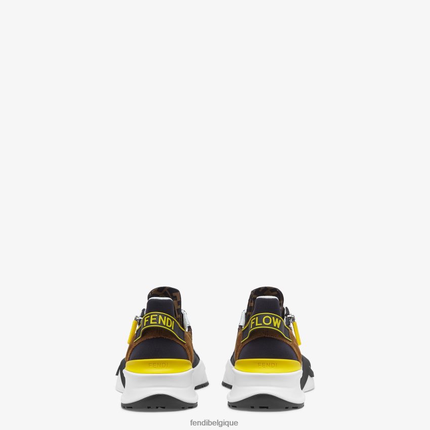 chaussures Fendi baskets basses en nylon multicolore hommes 8X8J2J2268 Fendi Lunette De Soleil