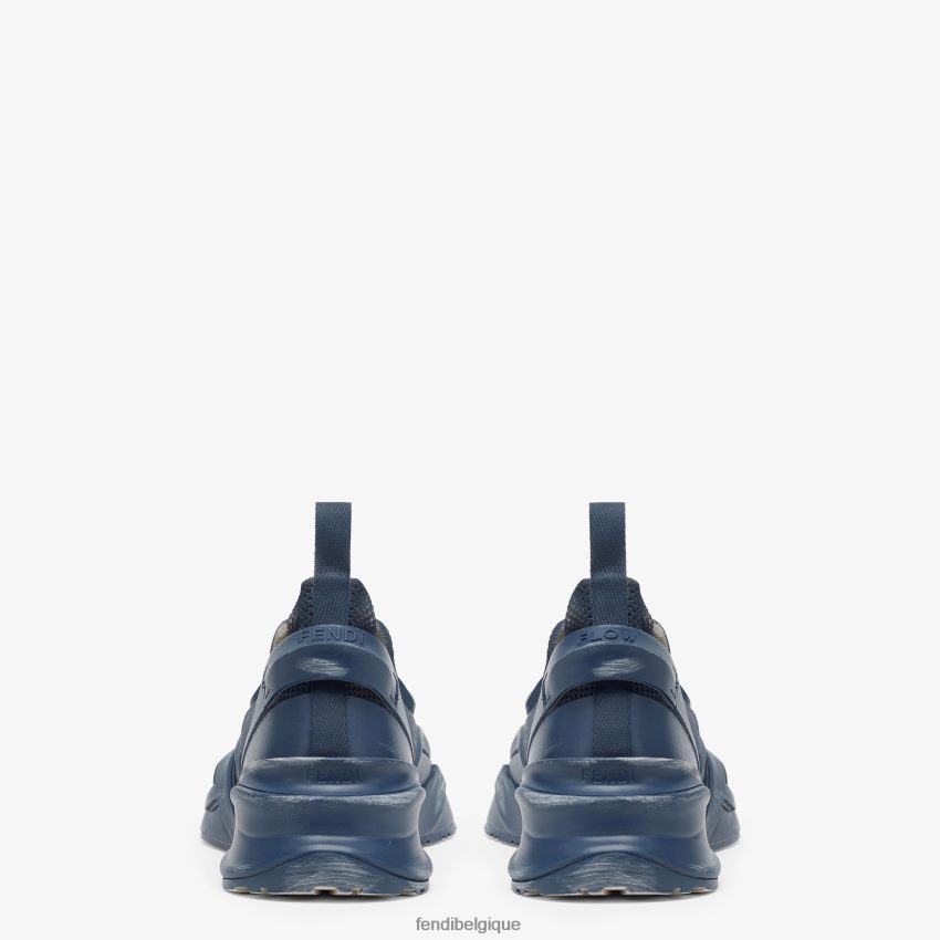 chaussures Fendi baskets de course en maille bleu hommes 8X8J2J2264 Fendi Belgique