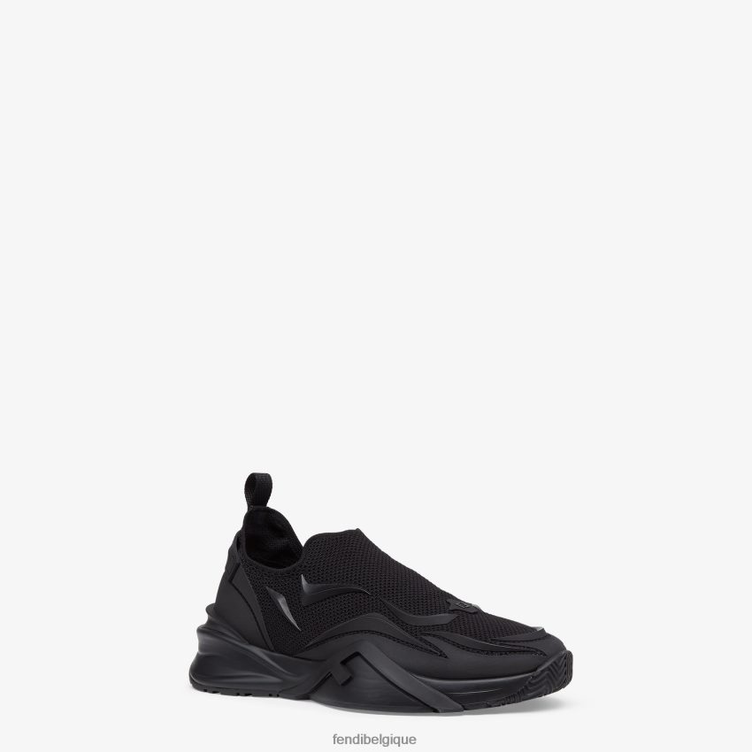 chaussures Fendi baskets de course en maille noir hommes 8X8J2J2307 Fendi Lunette De Soleil