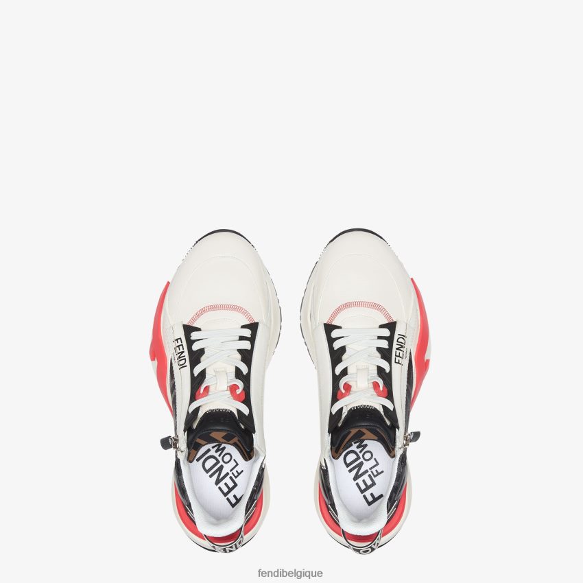 chaussures Fendi capsule du nouvel an lunaire en cuir blanc hommes 8X8J2J2306 Fendi Belgique