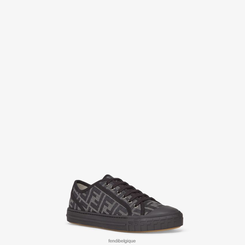 chaussures Fendi chaussures basses en tissu noir hommes 8X8J2J2260 Fendi Sac