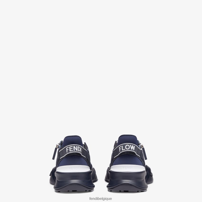 chaussures Fendi chaussures basses en tissu noir hommes 8X8J2J2270 Fendi Belgique