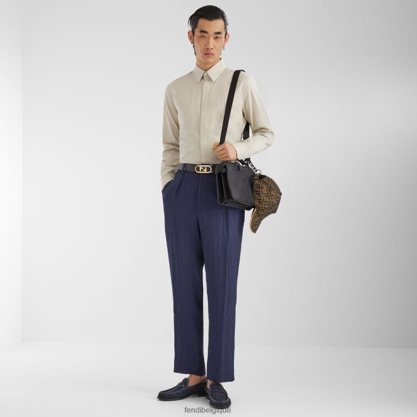 chaussures Fendi mocassins en tricot bleu hommes 8X8J2J2246 Fendi Belgique