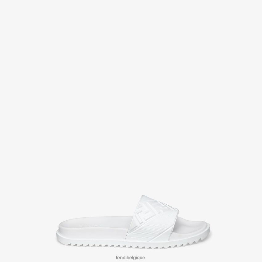 chaussures Fendi semelle intérieure en caoutchouc blanc hommes 8X8J2J2321 Fendi Belgique