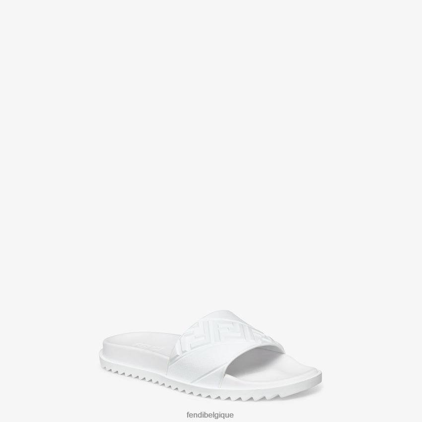 chaussures Fendi semelle intérieure en caoutchouc blanc hommes 8X8J2J2321 Fendi Belgique