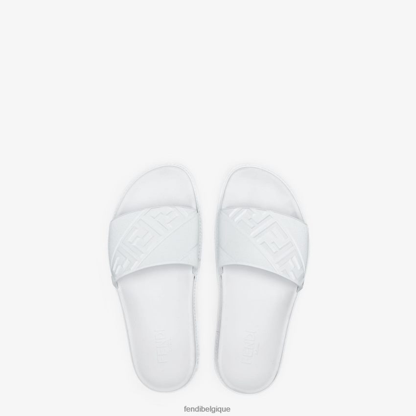 chaussures Fendi semelle intérieure en caoutchouc blanc hommes 8X8J2J2321 Fendi Belgique