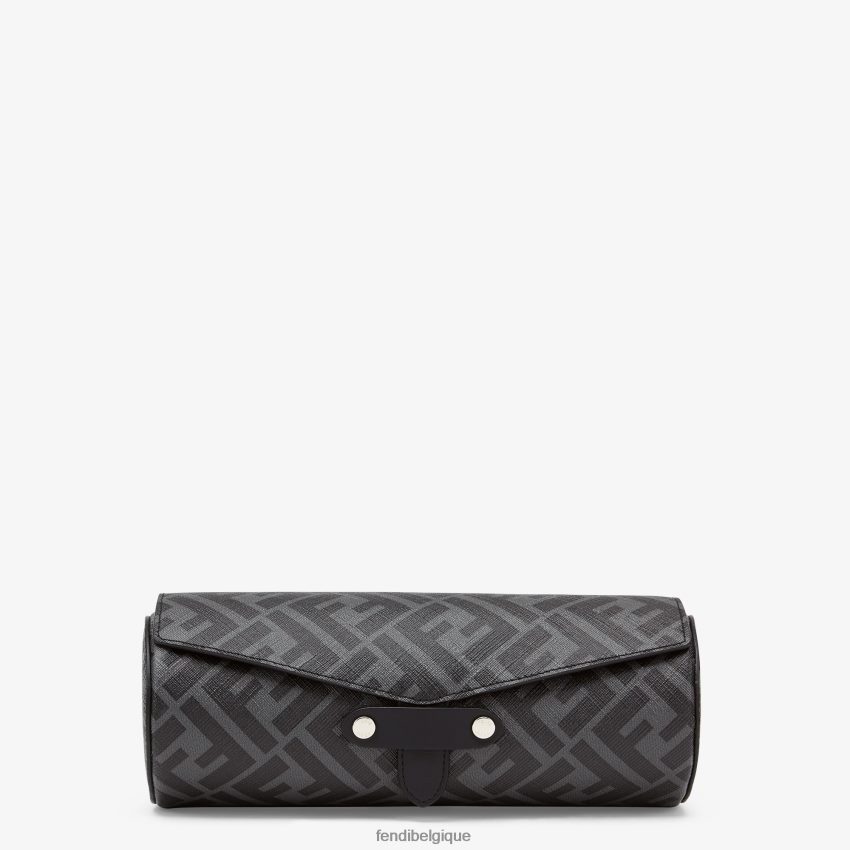 accessoires Fendi boîtier de montre en polyuréthane gris hommes 8X8J2J2512 Fendi Sac