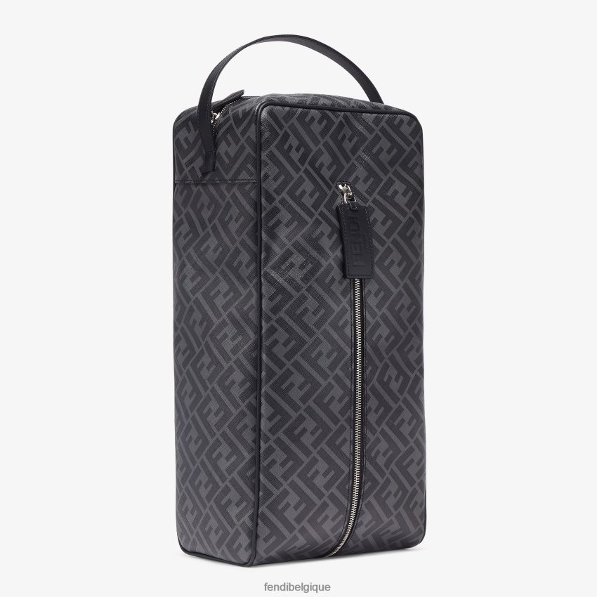 accessoires Fendi range-chaussures en tissu noir hommes 8X8J2J2569 Fendi Sac