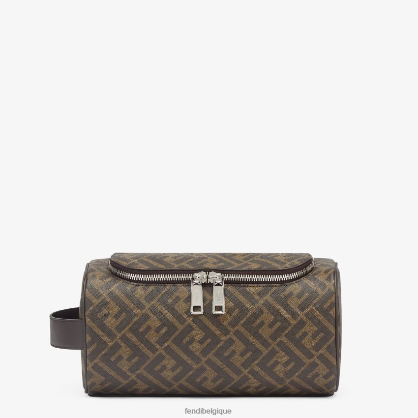 accessoires Fendi trousse de maquillage en tissu brun hommes 8X8J2J2490 Fendi Lunette De Soleil