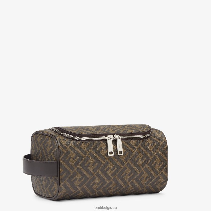 accessoires Fendi trousse de maquillage en tissu brun hommes 8X8J2J2490 Fendi Lunette De Soleil