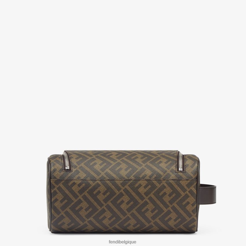 accessoires Fendi trousse de maquillage en tissu brun hommes 8X8J2J2490 Fendi Lunette De Soleil