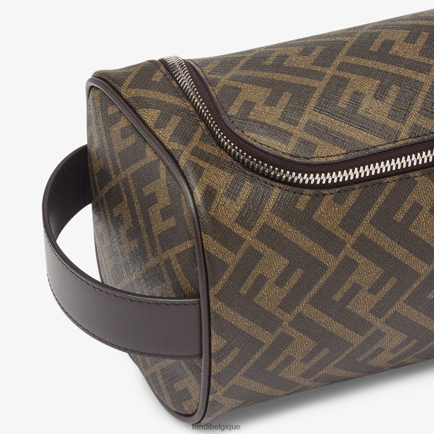 accessoires Fendi trousse de maquillage en tissu brun hommes 8X8J2J2490 Fendi Lunette De Soleil