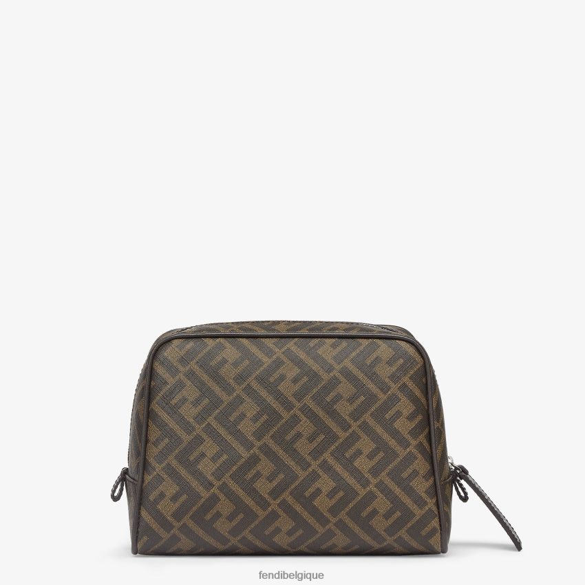 accessoires Fendi trousse de toilette en tissu brun hommes 8X8J2J2499 Fendi Lunette De Soleil