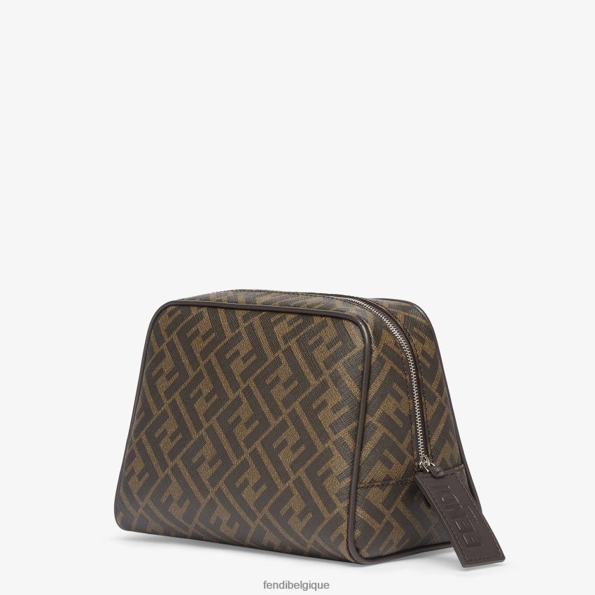 accessoires Fendi trousse de toilette en tissu brun hommes 8X8J2J2499 Fendi Lunette De Soleil
