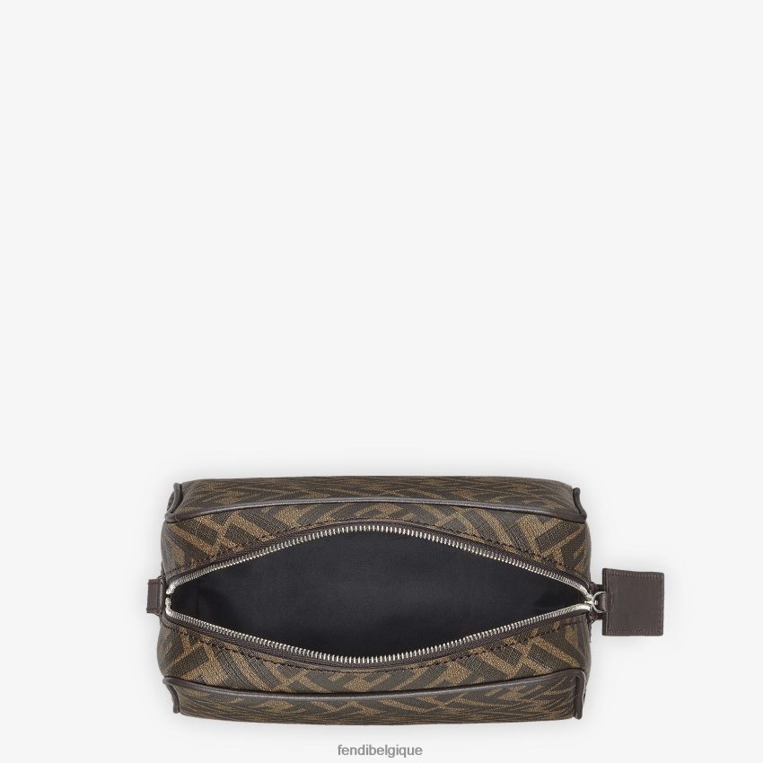 accessoires Fendi trousse de toilette en tissu brun hommes 8X8J2J2499 Fendi Lunette De Soleil