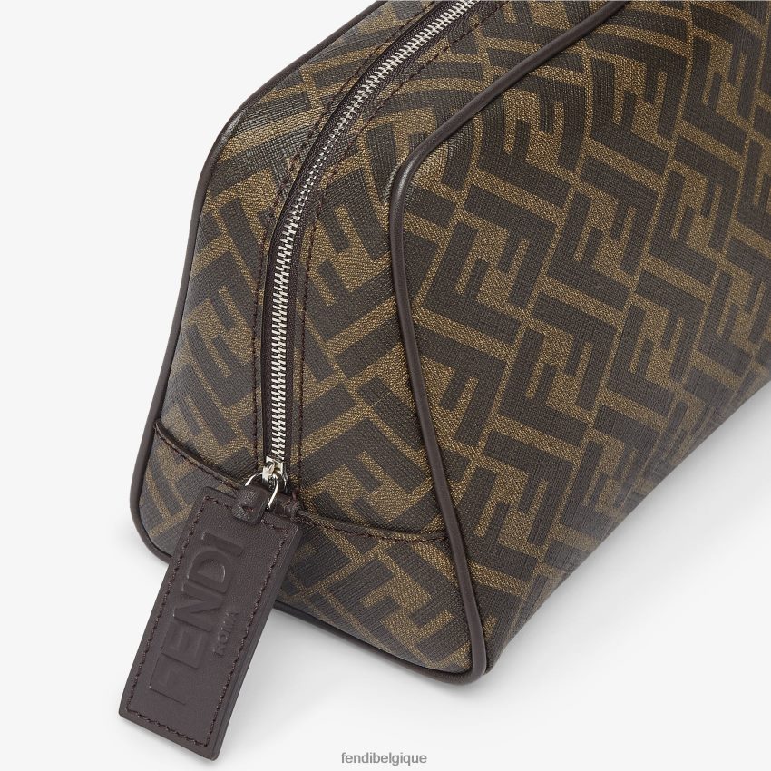 accessoires Fendi trousse de toilette en tissu brun hommes 8X8J2J2499 Fendi Lunette De Soleil
