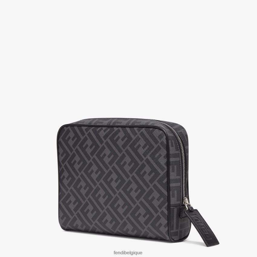 accessoires Fendi trousse de toilette en tissu gris hommes 8X8J2J2332 Fendi Sac