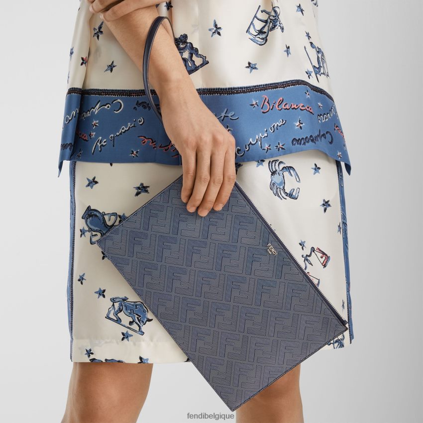 accessoires Fendi pochette en cuir ombre multicolore hommes 8X8J2J1863 Fendi Lunette De Soleil