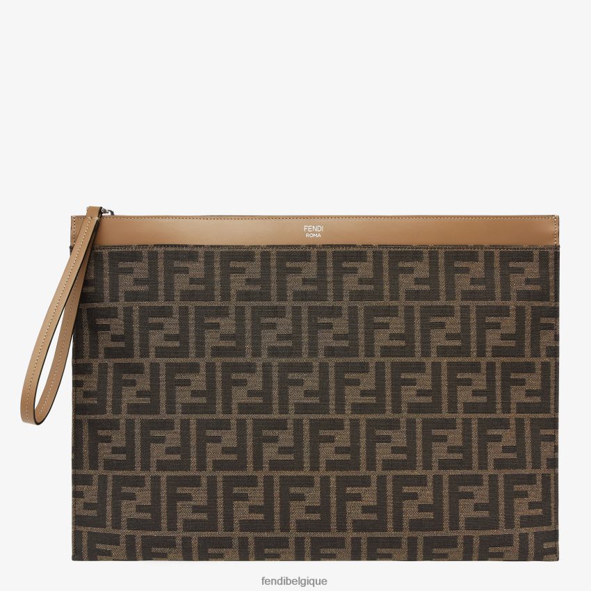 accessoires Fendi pochette en tissu brun hommes 8X8J2J1875 Fendi Lunette De Soleil