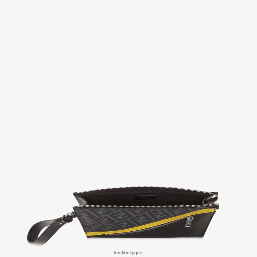 accessoires Fendi pochette en tissu gris hommes 8X8J2J1842 Fendi Lunette De Soleil