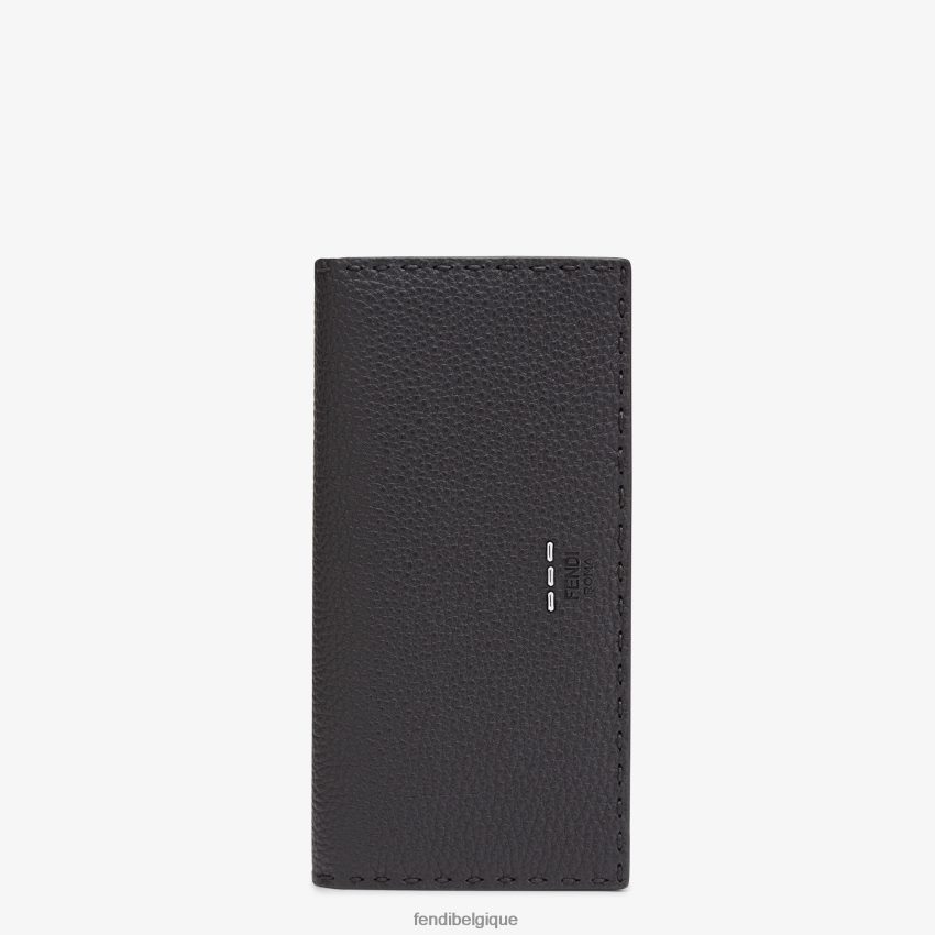 accessoires Fendi cuir romain continental noir hommes 8X8J2J2683 Fendi Sac
