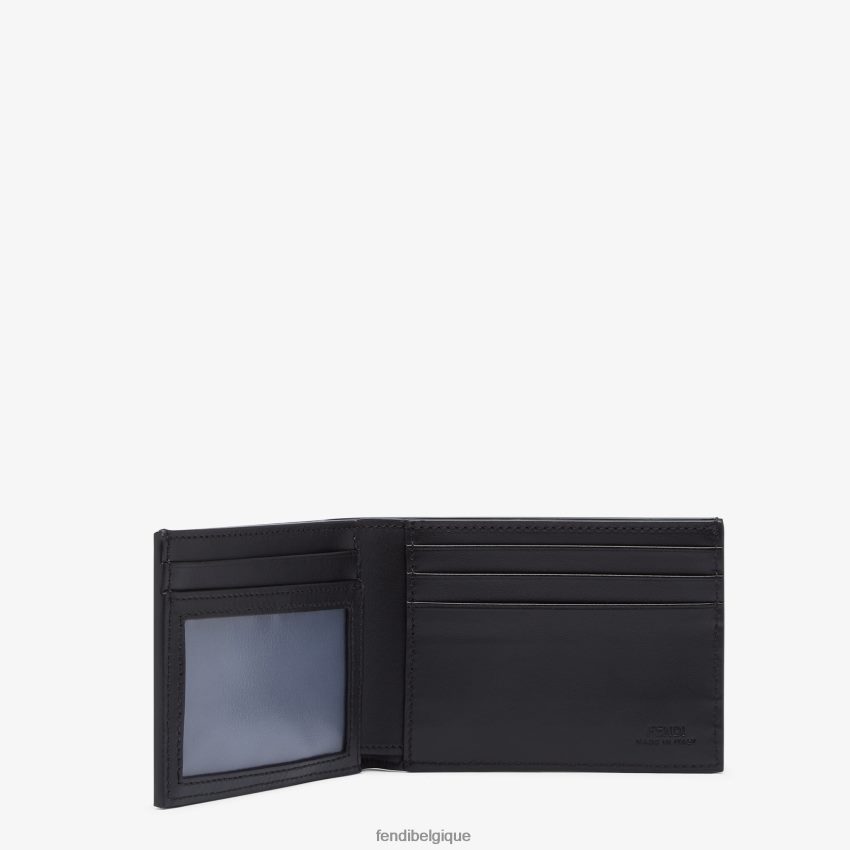 accessoires Fendi portefeuille à deux volets en cuir en forme de dollar américain diagonale ombre noir hommes 8X8J2J2640 Fendi Lunette De Soleil