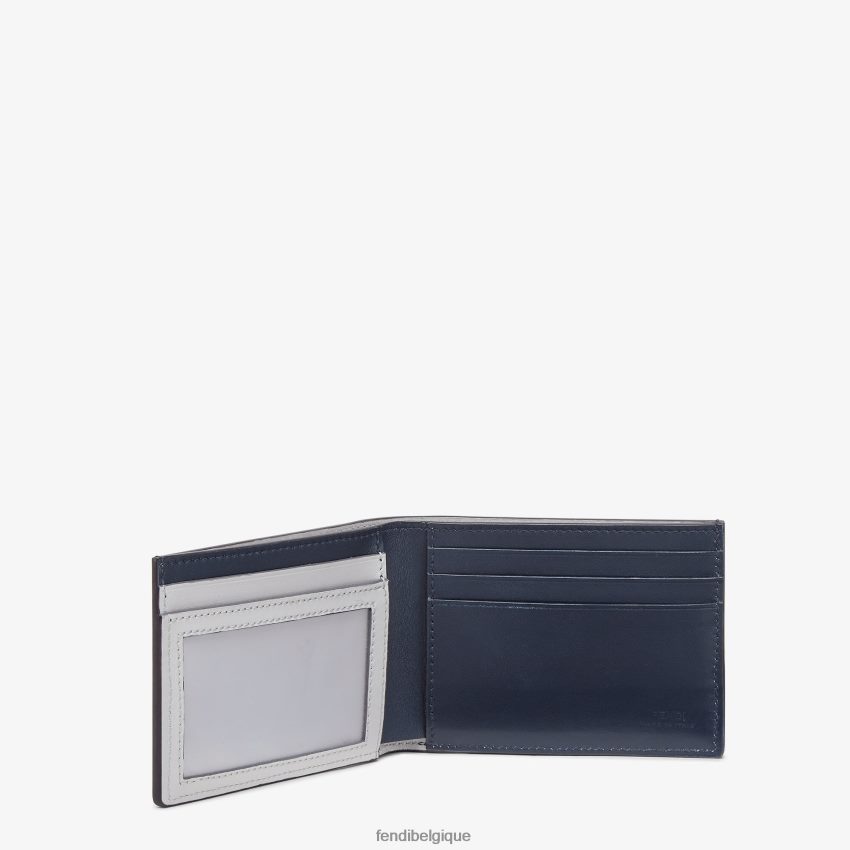 accessoires Fendi portefeuille à deux volets en cuir shadow us dollar multicolore hommes 8X8J2J2606 Fendi Belgique