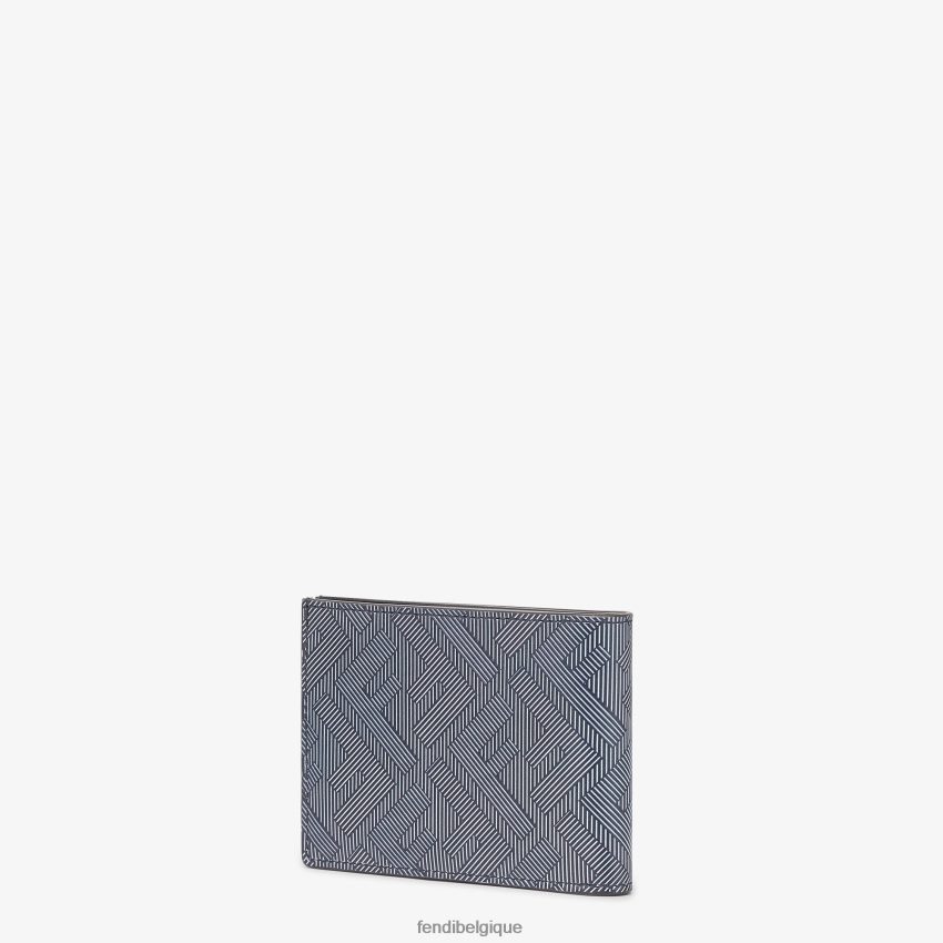 accessoires Fendi portefeuille à deux volets en cuir shadow us dollar multicolore hommes 8X8J2J2606 Fendi Belgique