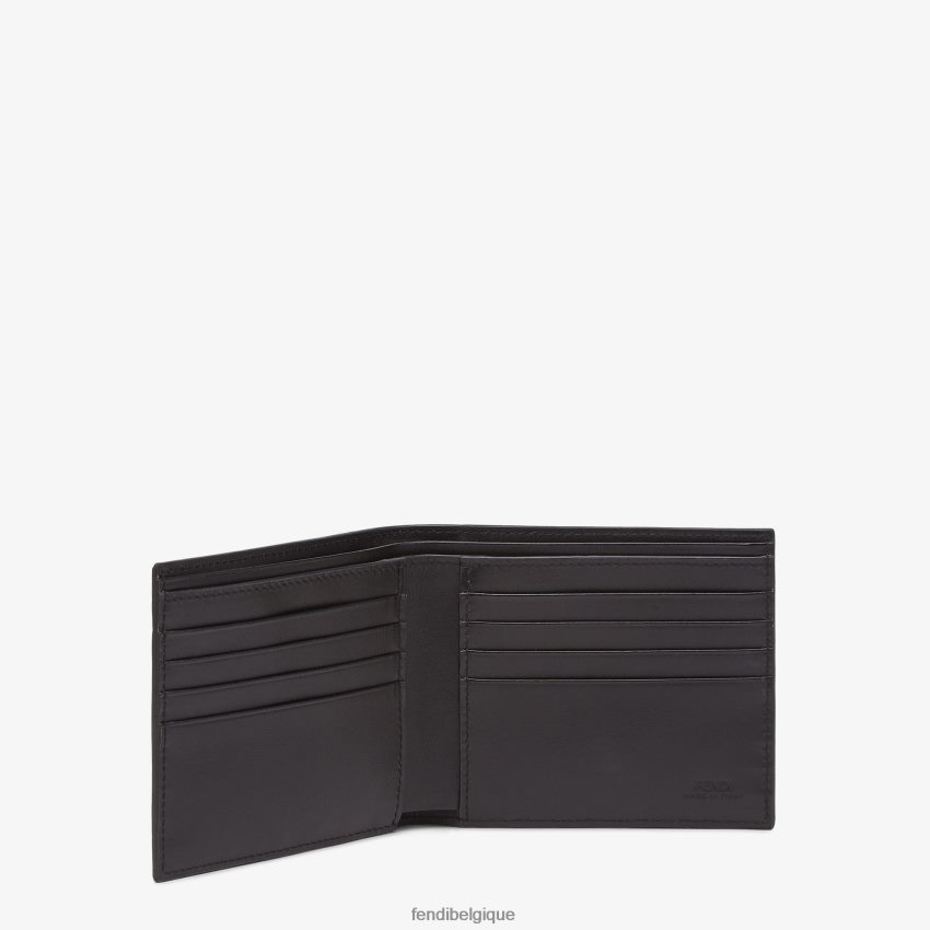 accessoires Fendi portefeuille à deux volets en tissu gris hommes 8X8J2J2576 Fendi Belgique