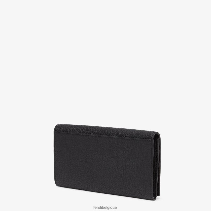 accessoires Fendi portefeuille en cuir continental noir hommes 8X8J2J2667 Fendi Lunette De Soleil