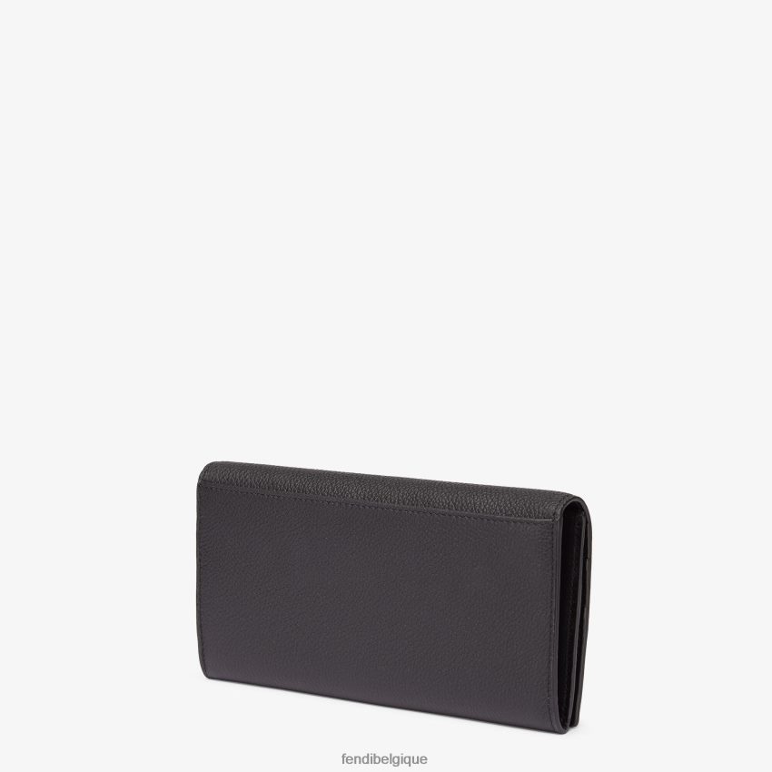 accessoires Fendi portefeuille en cuir emblématique noir hommes 8X8J2J2610 Fendi Lunette De Soleil