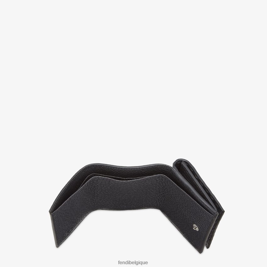 accessoires Fendi portefeuille à trois volets en cuir noir hommes 8X8J2J2601 Fendi Lunette De Soleil