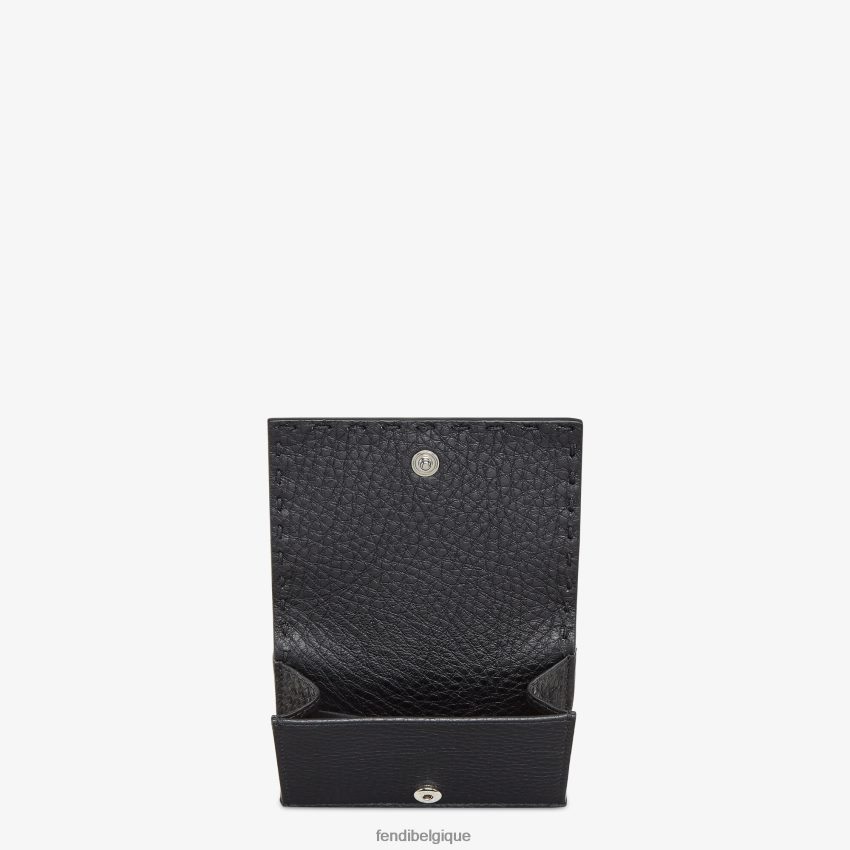 accessoires Fendi portefeuille à trois volets en cuir noir hommes 8X8J2J2601 Fendi Lunette De Soleil