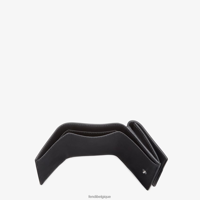 accessoires Fendi portefeuille à trois volets en cuir noir hommes 8X8J2J2658 Fendi Lunette De Soleil