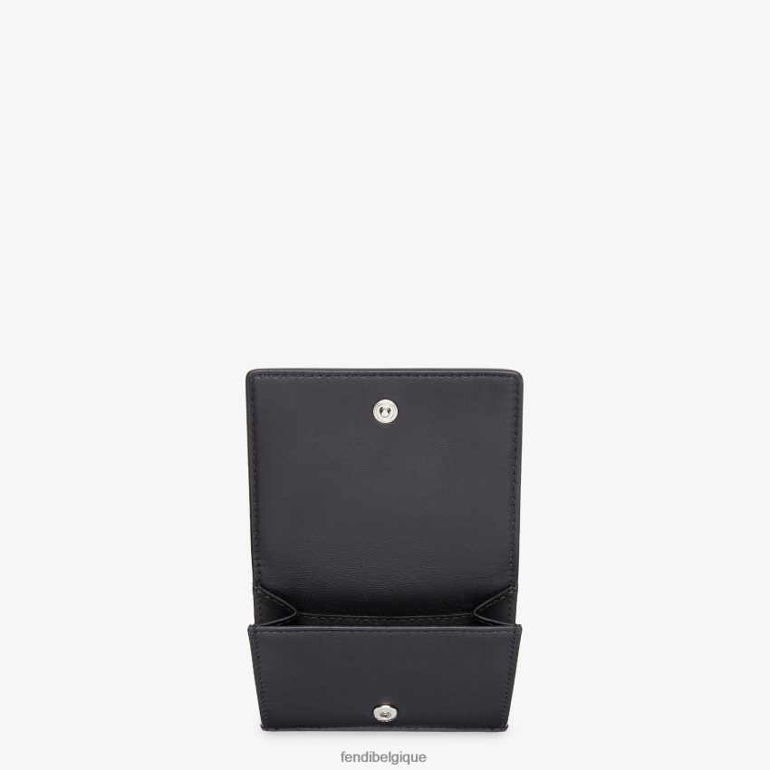 accessoires Fendi portefeuille à trois volets en cuir noir hommes 8X8J2J2658 Fendi Lunette De Soleil