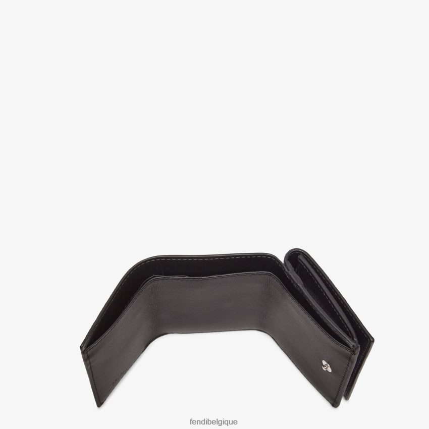 accessoires Fendi portefeuille à trois volets en tissu noir hommes 8X8J2J2625 Fendi Lunette De Soleil