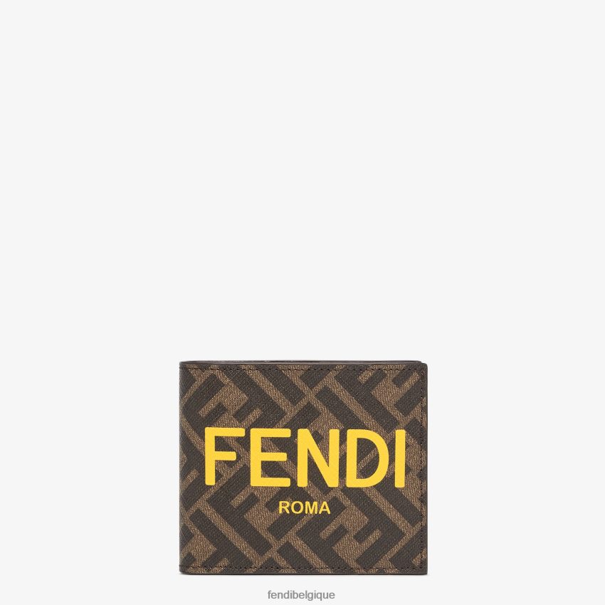 accessoires Fendi tissu plié en deux brun hommes 8X8J2J2591 Fendi Belgique
