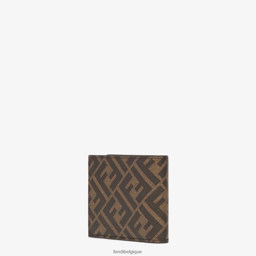 accessoires Fendi tissu plié en deux brun hommes 8X8J2J2591 Fendi Belgique