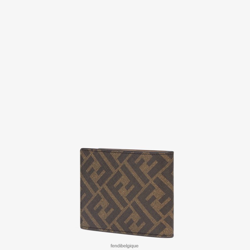 accessoires Fendi tissu plié en deux brun hommes 8X8J2J2629 Fendi Sac