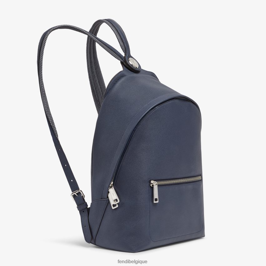 accessoires Fendi sac à dos en cuir bleu hommes 8X8J2J1825 Fendi Sac