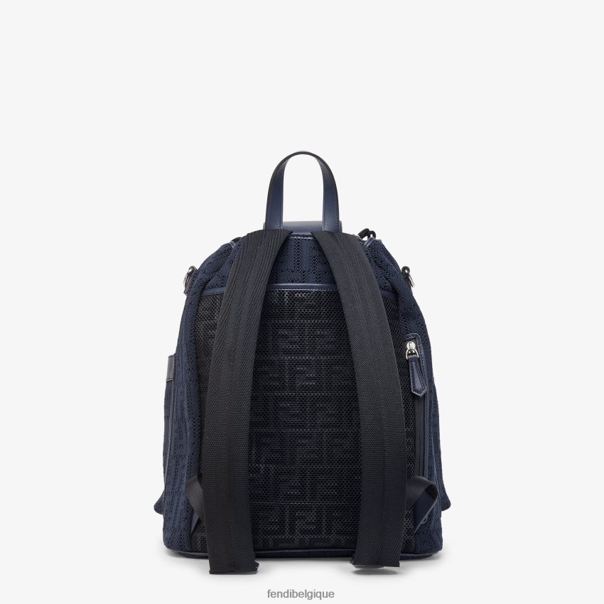 accessoires Fendi sac à dos en jersey ff bleu hommes 8X8J2J1849 Fendi Sac