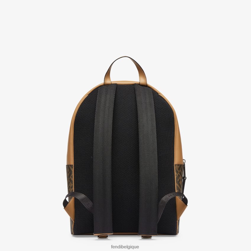 accessoires Fendi sac à dos en tissu ff brun hommes 8X8J2J1879 Fendi Sac