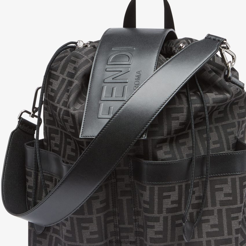 accessoires Fendi sac à dos en tissu ff noir hommes 8X8J2J1861 Fendi Sac