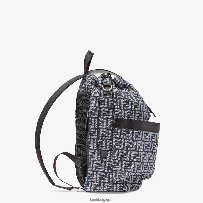 accessoires Fendi sac à dos en tissu jacquard ff noir hommes 8X8J2J1852 Fendi Sac