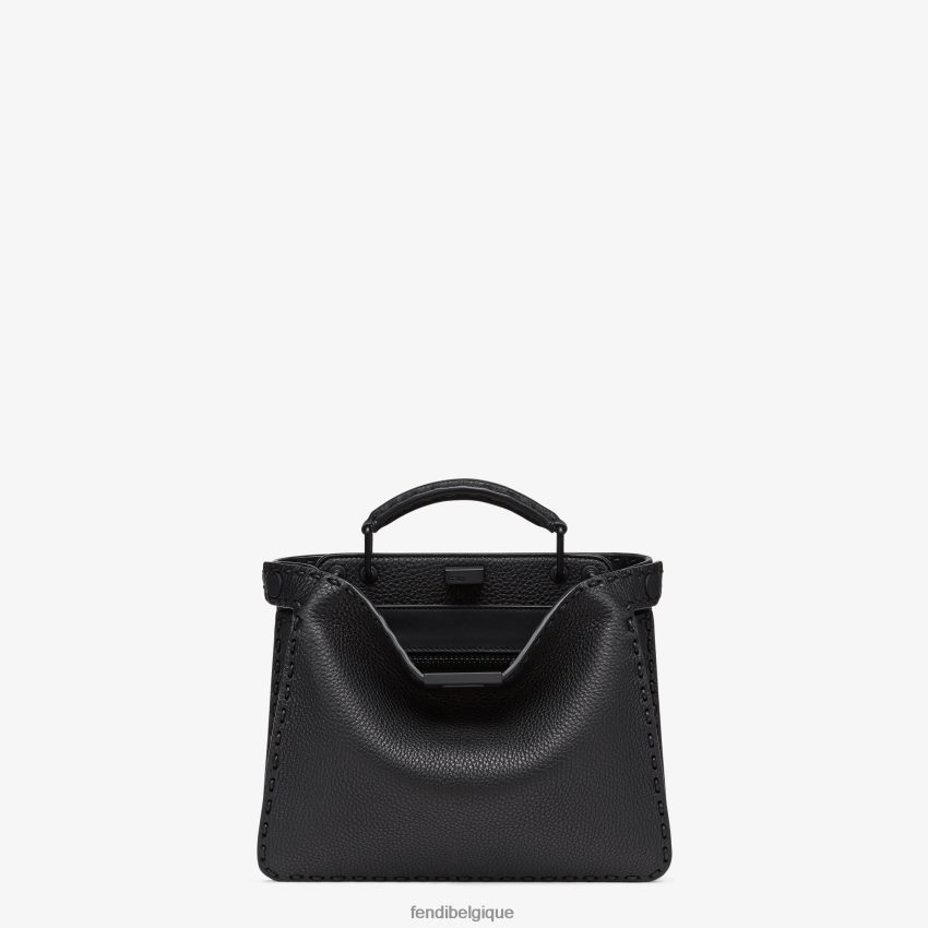 accessoires Fendi Peekaboo iseeu mini sac en cuir noir hommes 8X8J2J1823 Fendi Belgique
