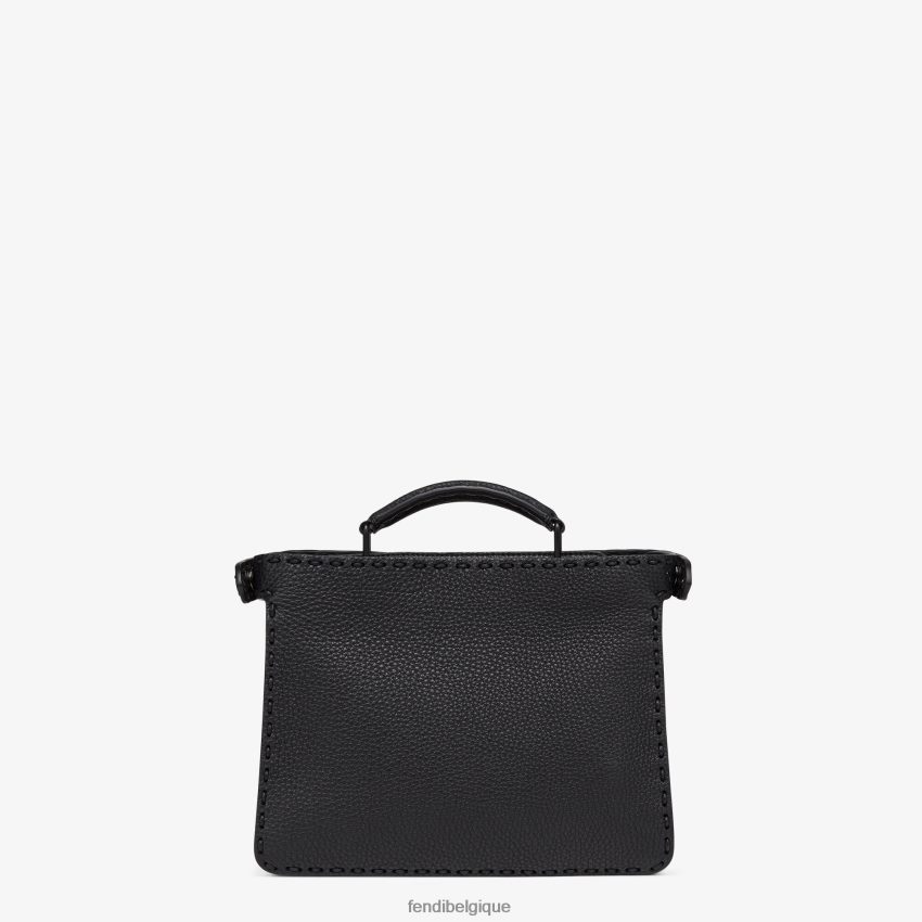 accessoires Fendi Peekaboo iseeu mini sac en cuir noir hommes 8X8J2J1823 Fendi Belgique