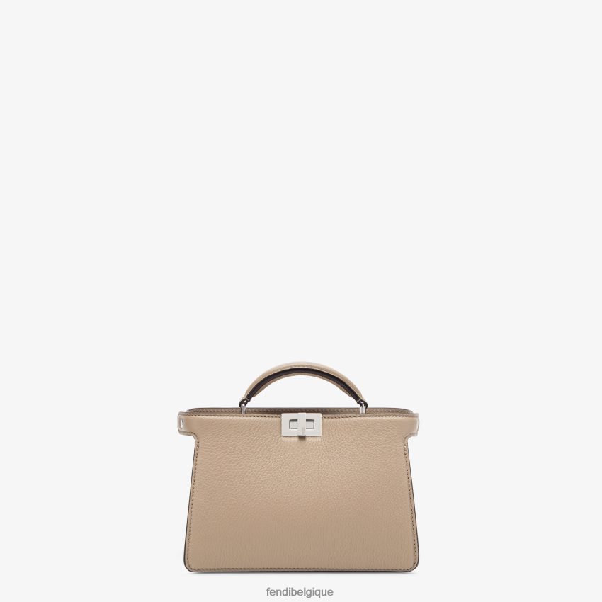 accessoires Fendi Peekaboo iseeu xcross sac en cuir beige hommes 8X8J2J1796 Fendi Belgique